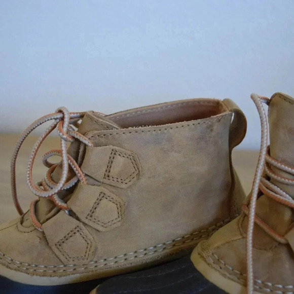 SOREL Tan & Black Waterproof Womens Lace up Duck Boot Size 5.5 - Picture 6 of 11